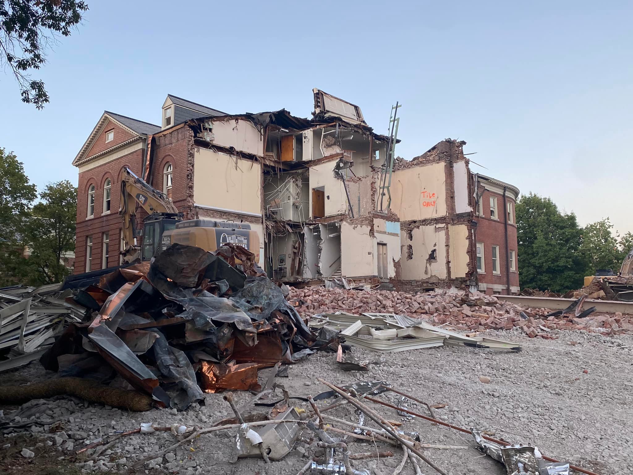 Two medical buildings built in 1889 were demolished by MU in 2022.